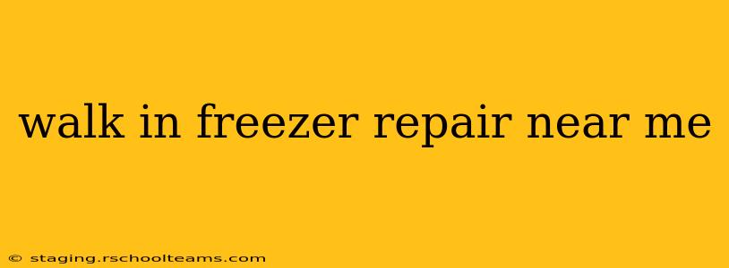 walk in freezer repair near me