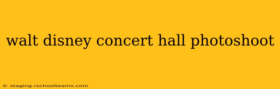 walt disney concert hall photoshoot