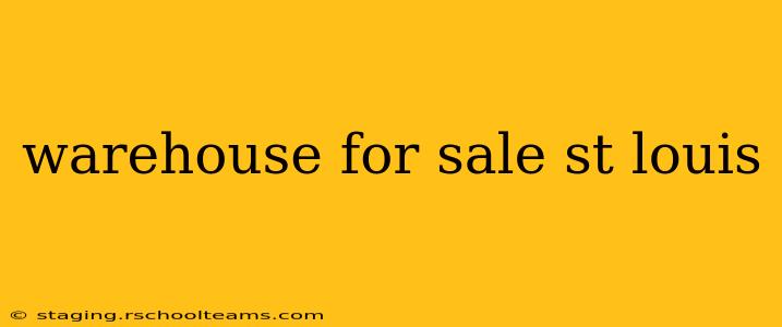 warehouse for sale st louis
