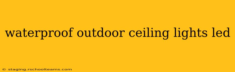 waterproof outdoor ceiling lights led