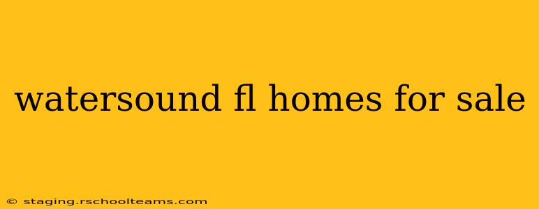 watersound fl homes for sale