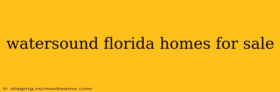 watersound florida homes for sale