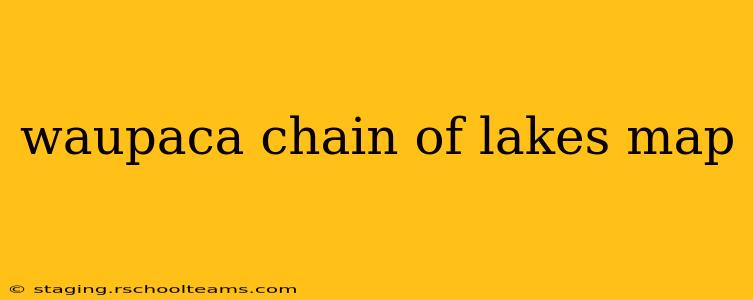 waupaca chain of lakes map