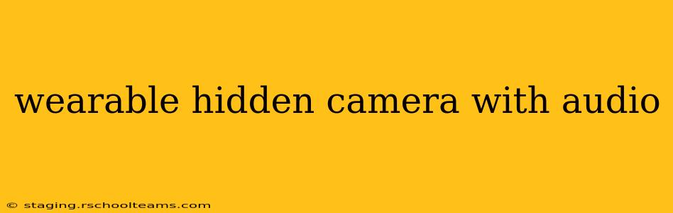 wearable hidden camera with audio