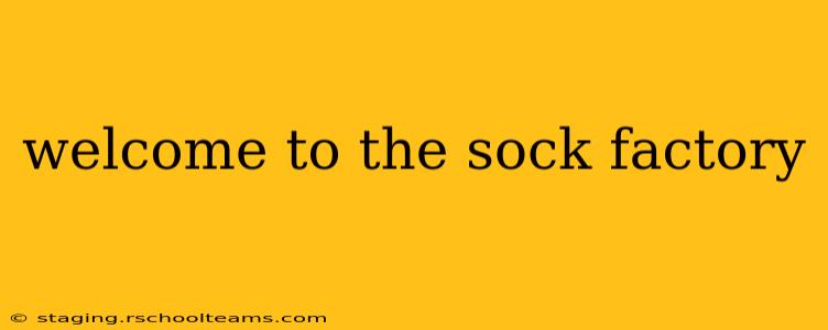 welcome to the sock factory
