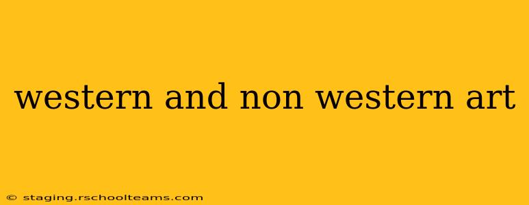western and non western art