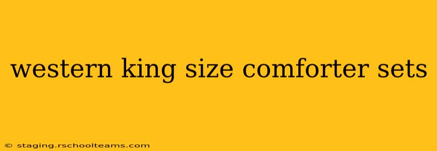 western king size comforter sets