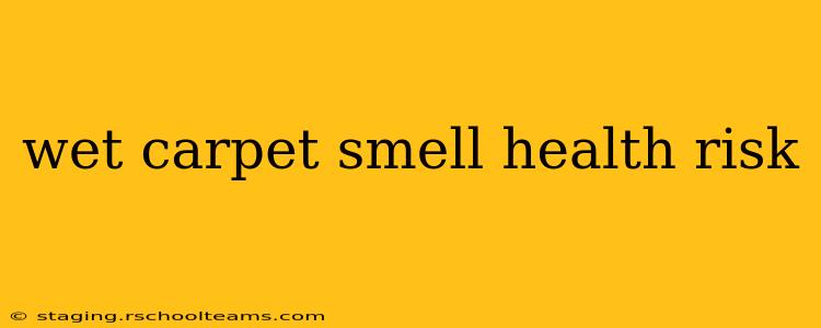 wet carpet smell health risk