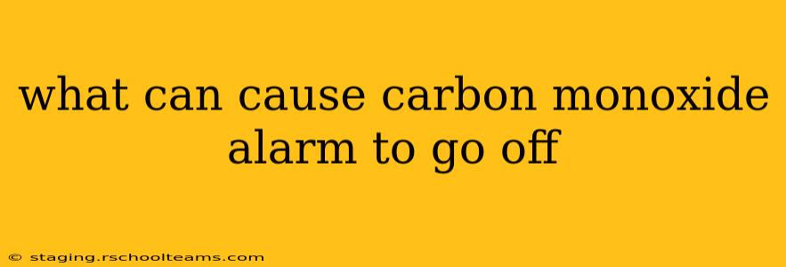 what can cause carbon monoxide alarm to go off