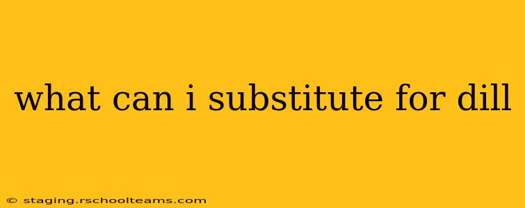 what can i substitute for dill
