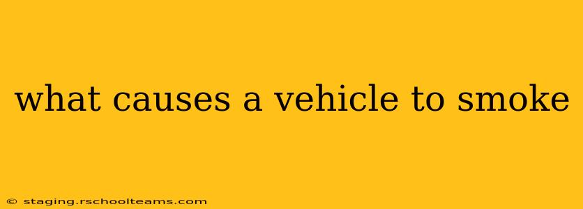 what causes a vehicle to smoke