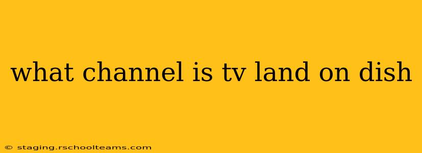 what channel is tv land on dish