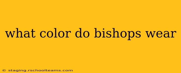 what color do bishops wear