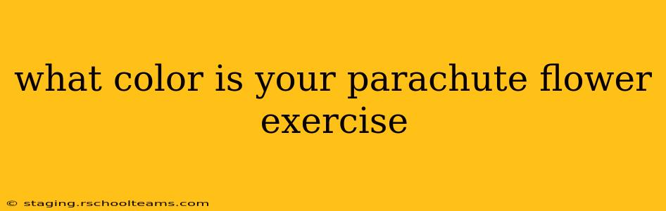 what color is your parachute flower exercise