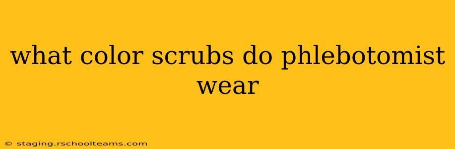 what color scrubs do phlebotomist wear