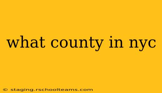 what county in nyc