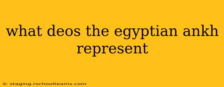 what deos the egyptian ankh represent