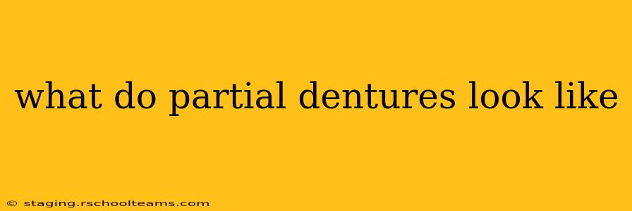 what do partial dentures look like