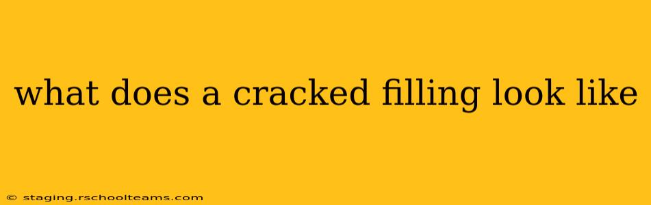 what does a cracked filling look like