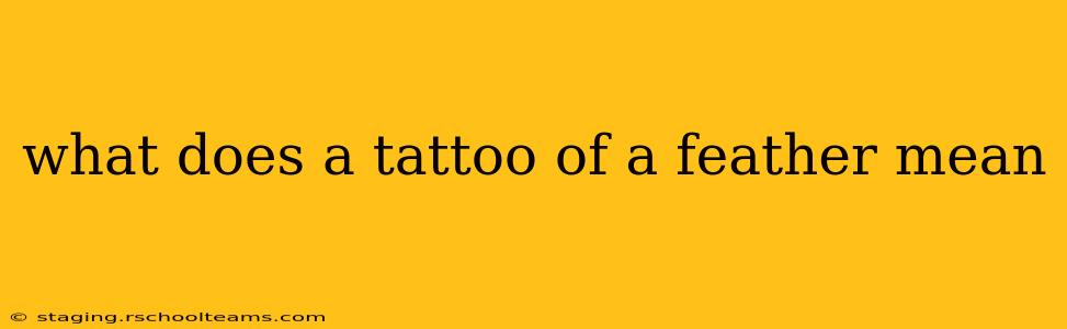 what does a tattoo of a feather mean