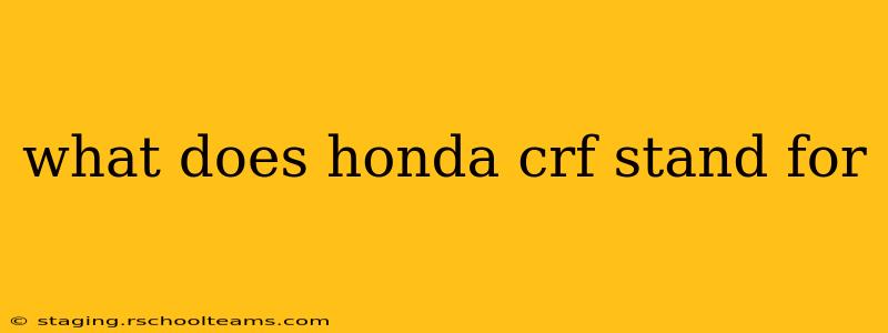 what does honda crf stand for