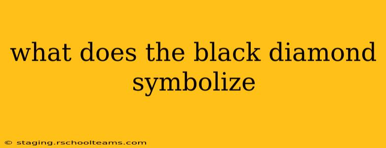 what does the black diamond symbolize