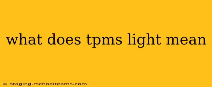 what does tpms light mean
