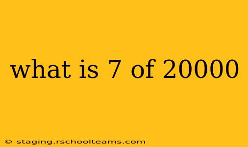 what is 7 of 20000