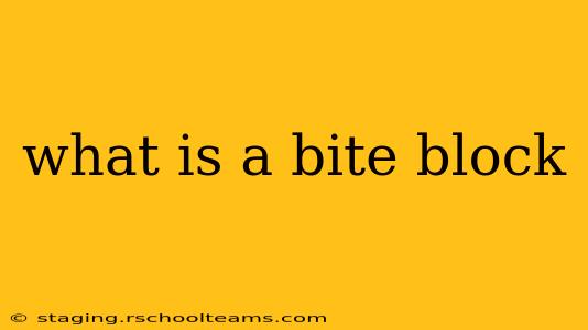 what is a bite block