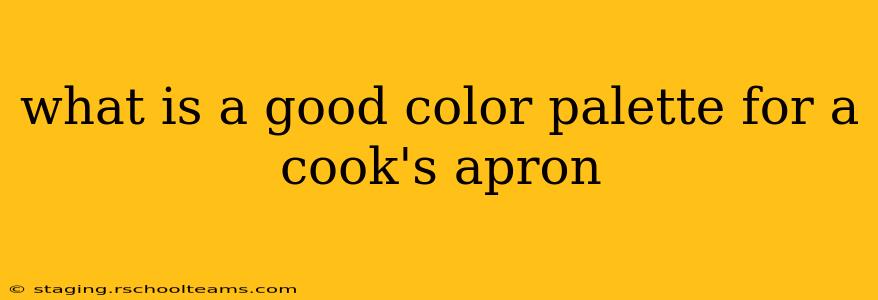 what is a good color palette for a cook's apron