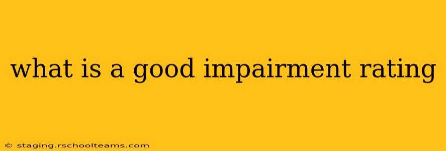 what is a good impairment rating