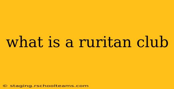 what is a ruritan club