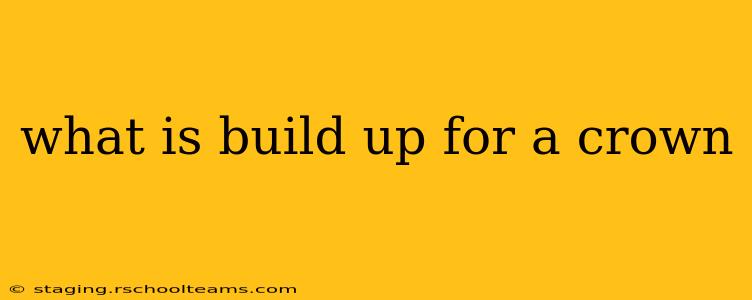 what is build up for a crown