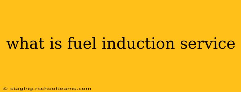what is fuel induction service