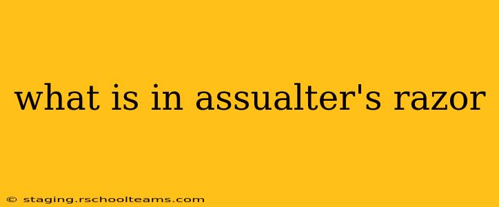 what is in assualter's razor