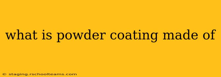 what is powder coating made of