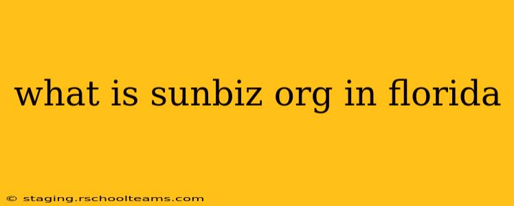 what is sunbiz org in florida