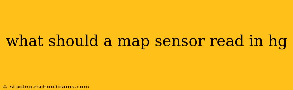what should a map sensor read in hg