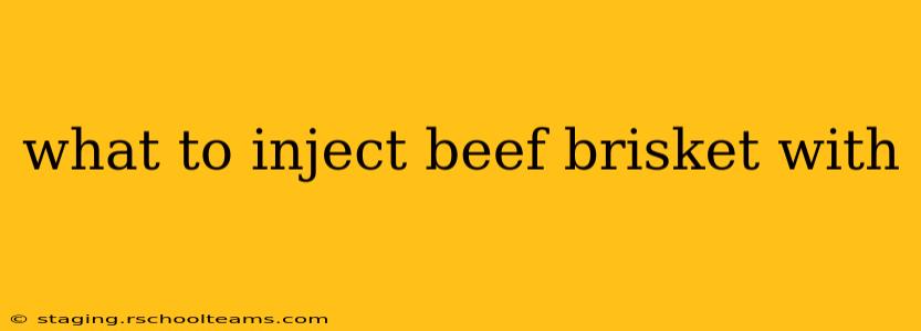 what to inject beef brisket with