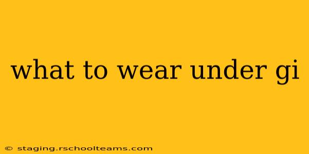 what to wear under gi