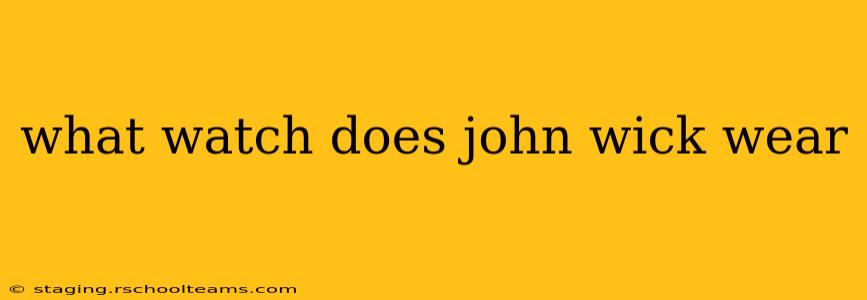 what watch does john wick wear