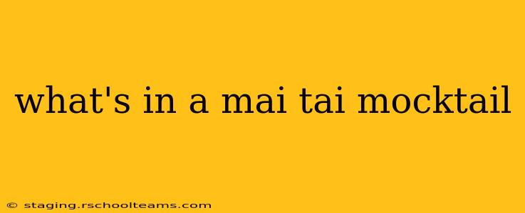 what's in a mai tai mocktail
