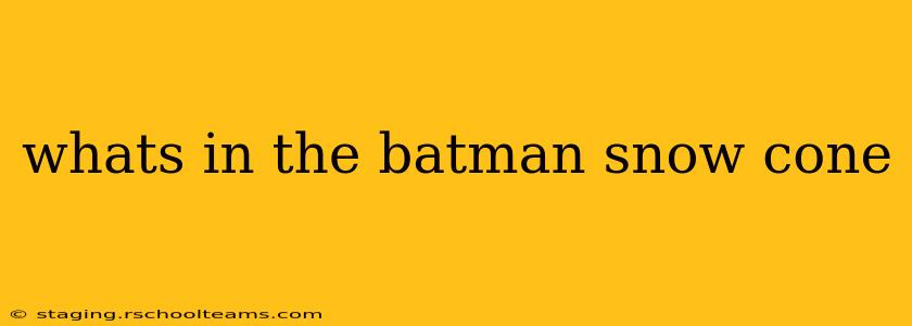 whats in the batman snow cone