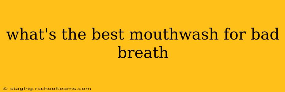 what's the best mouthwash for bad breath