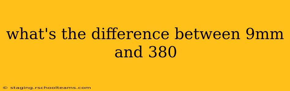 what's the difference between 9mm and 380