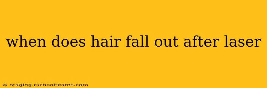 when does hair fall out after laser