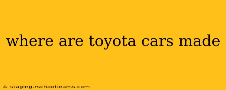 where are toyota cars made