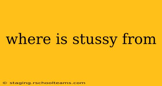 where is stussy from