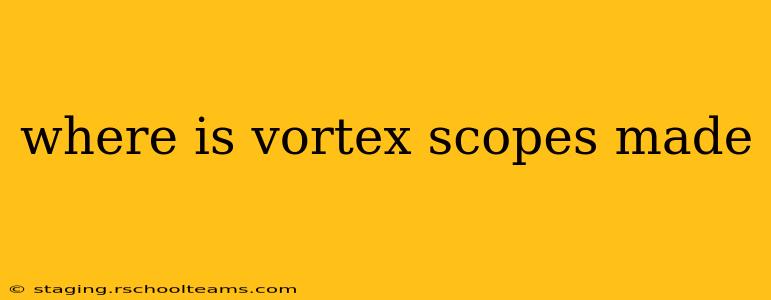 where is vortex scopes made