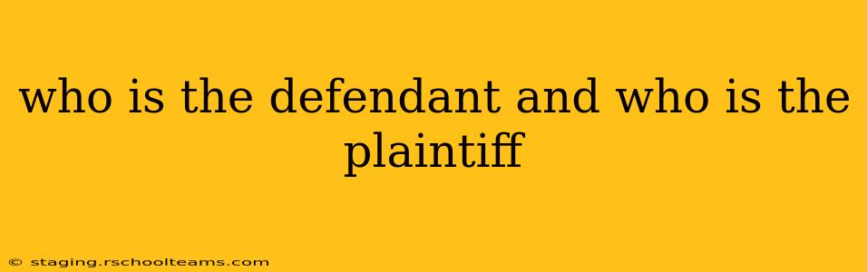 who is the defendant and who is the plaintiff